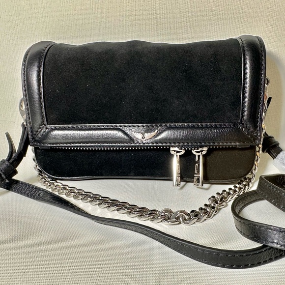 Zadig & Voltaire Rock Nano Novel Foldover Chain Strap Bag - Picture 3 of 8